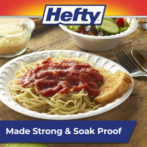 Hefty Everyday Soak Proof Foam Plates - White Perspective: left