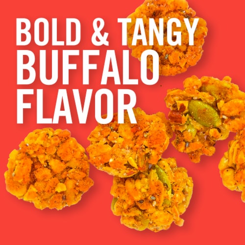 Dave's Killer Bread Bold Buffalo Organic Snack Bites, Buffalo Flavored Organic Snacks Perspective: left