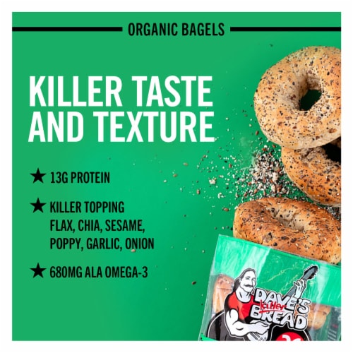 Dave's Killer Bread Epic Everything Organic Bagels Perspective: left