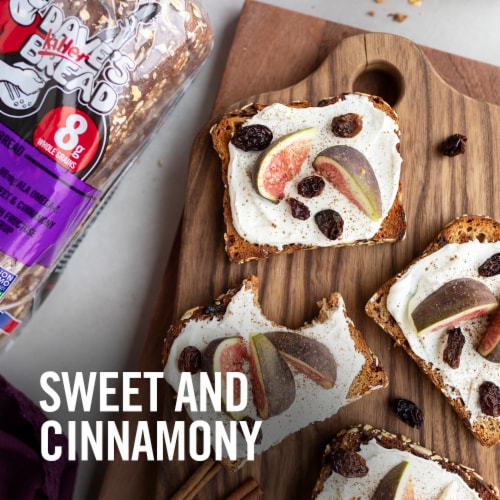 Dave's Killer Bread Raisin' the Roof Cinnamon Raisin Organic Breakfast Bread Perspective: left