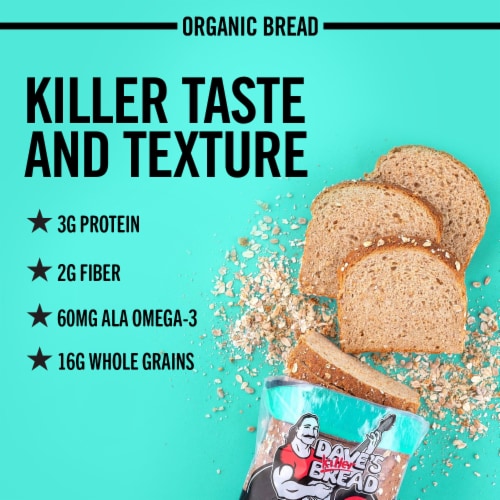 Dave's Killer Bread Sprouted Thin-Slided Organic Whole Grain Bread Perspective: left