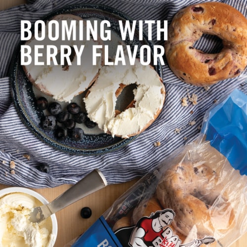 Dave’s Killer Bread Boomin’ Berry Organic Bagels Perspective: left