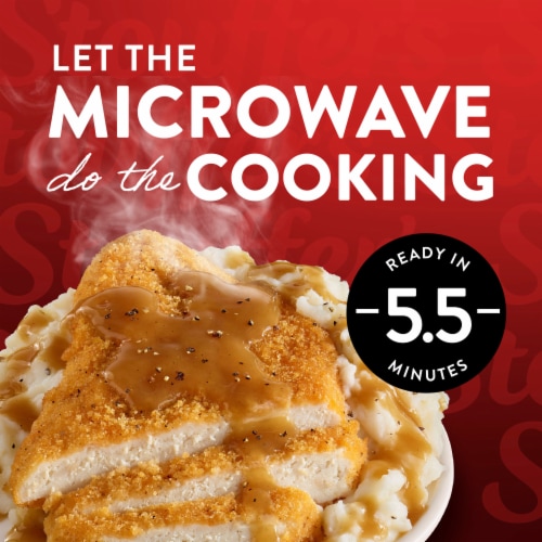 Stouffer’s Fried Chicken Single Serve Frozen Chicken and Gravy Single Frozen Meals Perspective: left