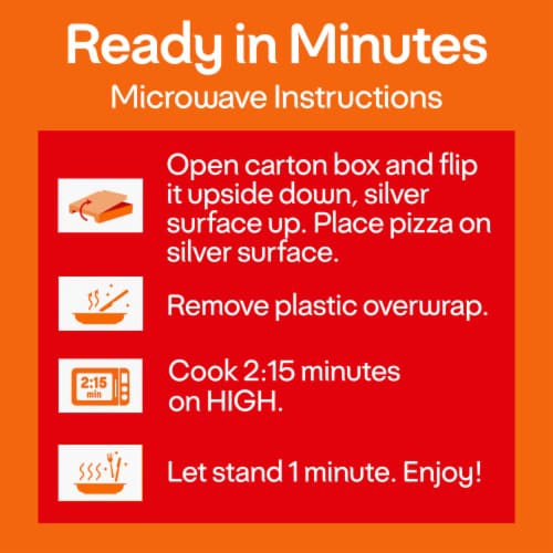 Lean Cuisine Features Spinach & Mushroom Frozen Pizza Perspective: left