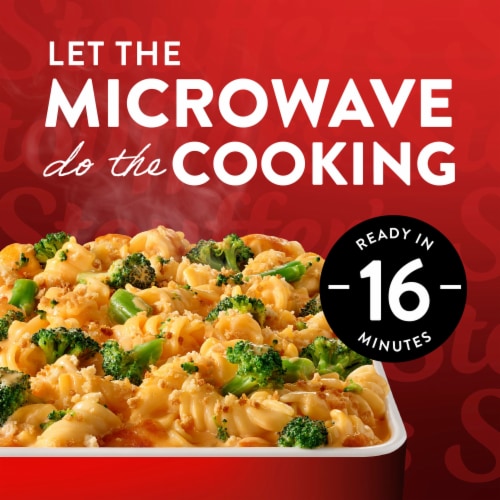 Stouffer’s Broccoli Cheddar Pasta Bake Frozen Pasta Sides Side Dishes Perspective: left