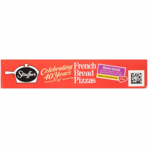 Stouffer's Three Meat French Bread Frozen Pizza Perspective: left