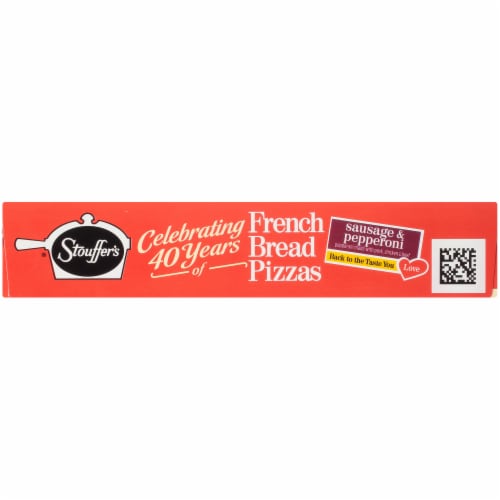 Stouffer's Sausage & Pepperoni French Bread Pizzas Perspective: left