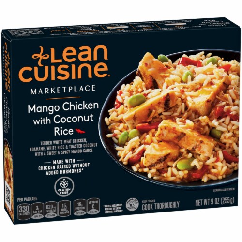 Lean Cuisine Marketplace Mango Chicken with Coconut Rice Frozen Meal Perspective: left