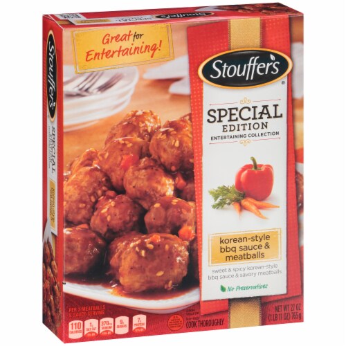 Stouffer's Korean-Style BBQ Sauce & Meatballs Special Edition Perspective: left