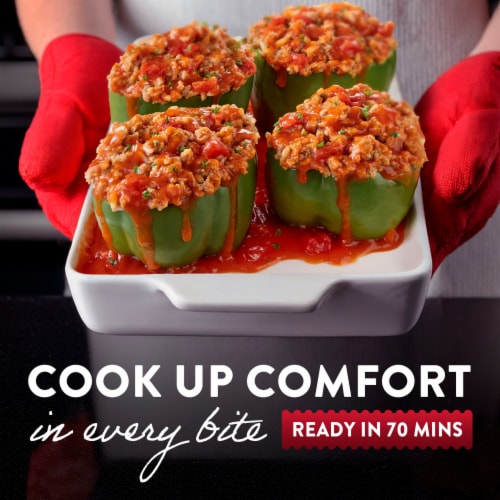 Stouffer's Family Size Stuffed Peppers Frozen Meal Perspective: left