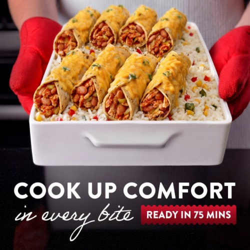 Stouffer's Family Size Chicken Enchiladas Frozen Meal Perspective: left