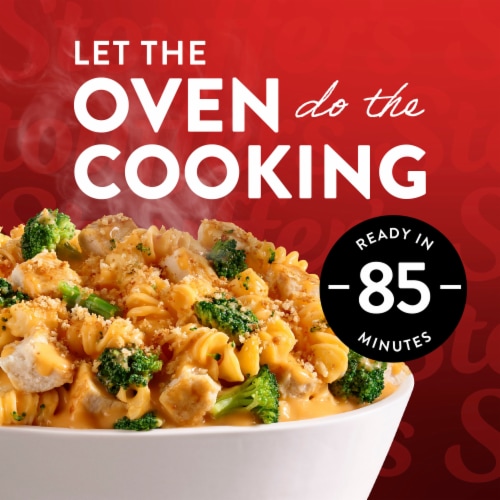 Stouffer’s Cheesy Chicken and Broccoli Pasta Bake Family Size Easy Frozen Chicken Pasta Perspective: left