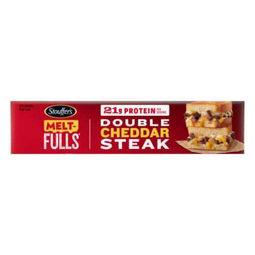 Stouffer's® Meat-Fulls® Double Cheddar Steak Frozen Sandwiches Perspective: left