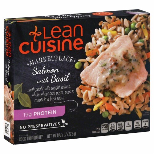 Lean Cuisine Marketplace Salmon With Basil Perspective: left