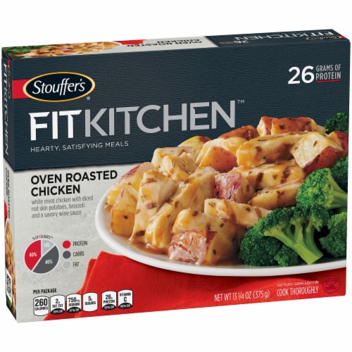 Stouffer's Fit Kitchen Oven Roasted Chicken Frozen Meal Perspective: left