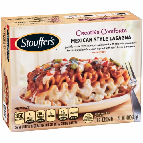 Stouffer's Creative Comforts Mexican Style Lasagna Perspective: left