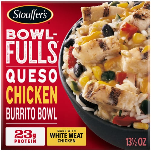 Stouffer's Bowl-Fulls Queso Chicken Burrito Bowl Perspective: left