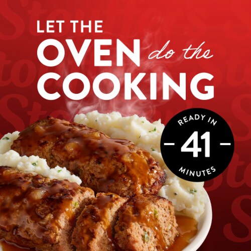 Stouffer’s Meatloaf Large Size Meatloaf Frozen Dinner Easy Meals Frozen Single Meals Perspective: left