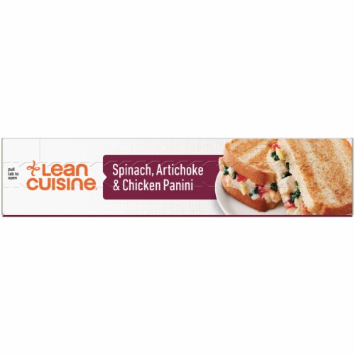 Lean Cuisine Features Spinach, Artichoke & Chicken Panini Frozen Meal Perspective: left