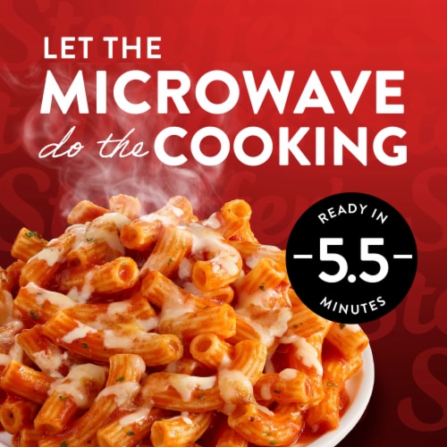 Stouffer’s Three Cheese Pasta Single Serve Frozen Rigatoni Pasta Easy Meals Perspective: left