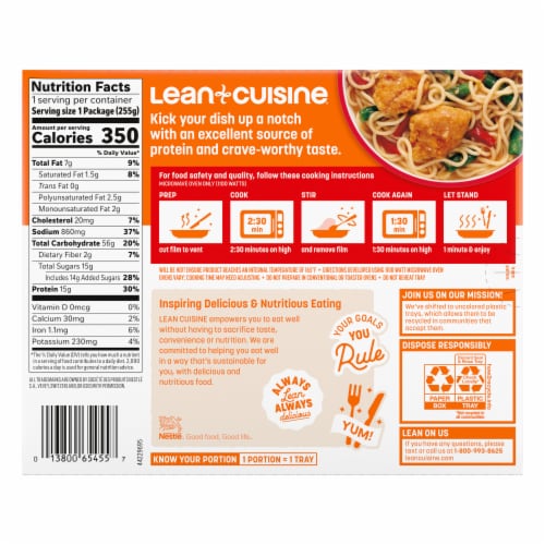 Lean Cuisine® Features Sesame Chicken Frozen Meal Perspective: left