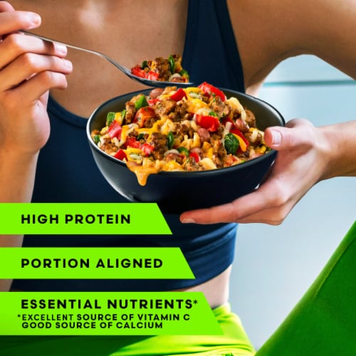 Vital Pursuit Southwest Style Beef Taco Bowl High Protein GLP-1 Friendly Frozen Meal Perspective: left