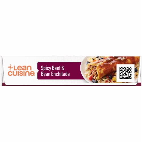Lean Cuisine Features Spicy Beef & Bean Enchilada Frozen Meal Perspective: left