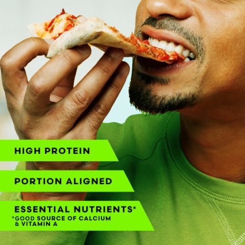 Life Cuisine Gluten Free Cauliflower Crust Three Meat Frozen Pizza Perspective: left