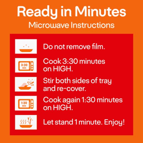 Lean Cuisine Frozen Meal Buffalo Style Chicken Microwave Meal Microwave Chicken Frozen Dinner Perspective: left