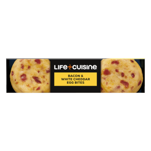 Life Cuisine® Bacon & White Cheddar Egg Bites Perspective: left