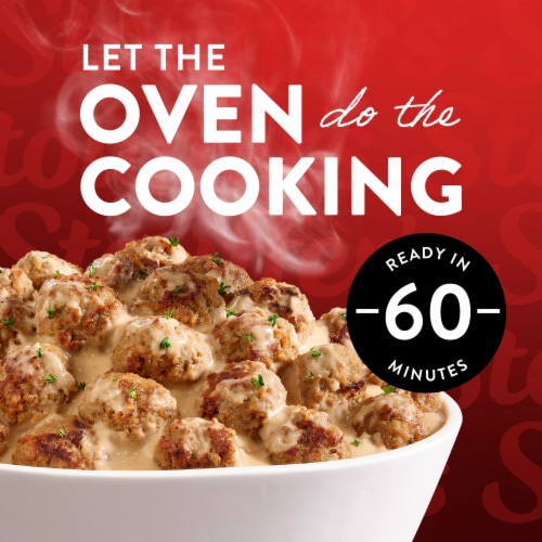 Stouffer’s Swedish Style Sauce & Meatballs Family Size Frozen Meatballs Perspective: left