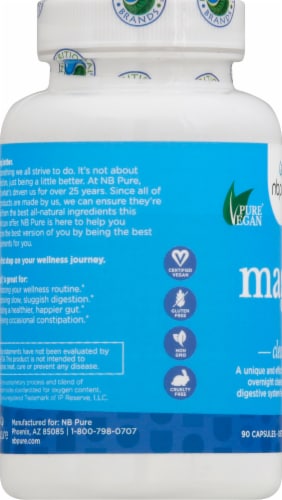 NBpure Pure Vegan Aerobic Life mag07® Oxygen Detox Cleanse Capsules Perspective: left