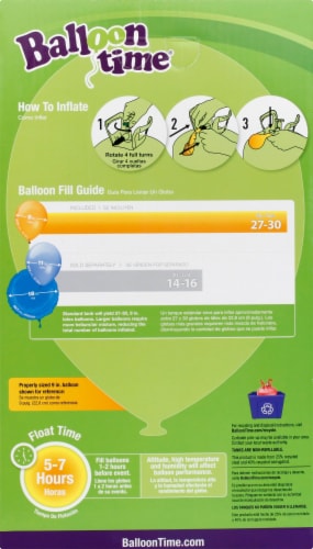 Balloon Time® Helium Tank Perspective: left