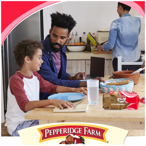 Pepperidge Farm Swirl Strawberry Breakfast Bread, 14 Oz Loaf Perspective: left