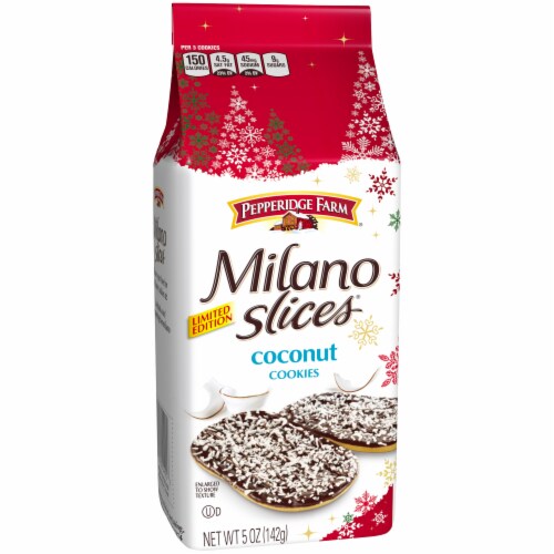 Pepperidge Farm Coconut Cookies Perspective: left