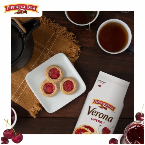 Pepperidge Farm® Verona Cherry Thumbprint Cookies Perspective: left