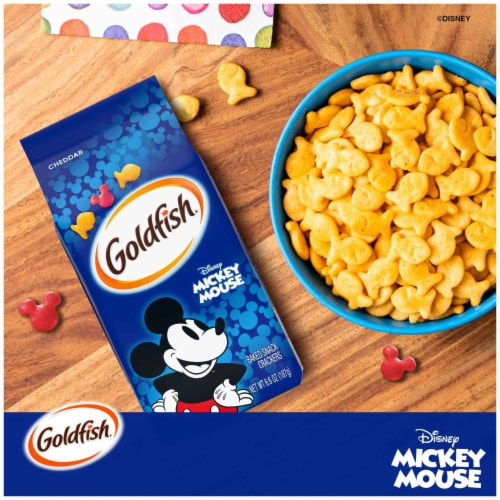 Goldfish® Special Edition Disney Mickey Mouse Cheddar Baked Snack Crackers Perspective: left
