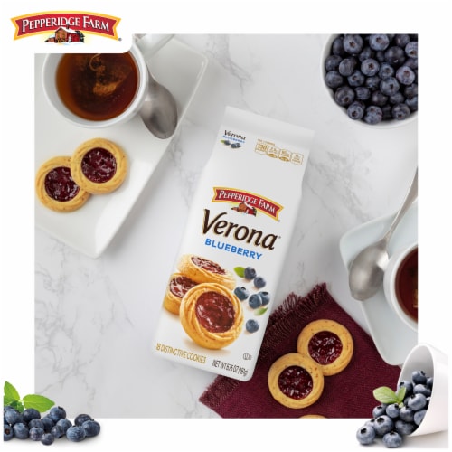 Pepperidge Farm Verona Blueberry Thumbprint Cookies Perspective: left