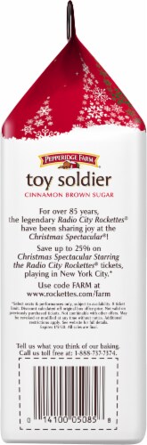 Pepperidge Farm® Toy Soldier Cinnamon Brown Sugar Cookies Perspective: left