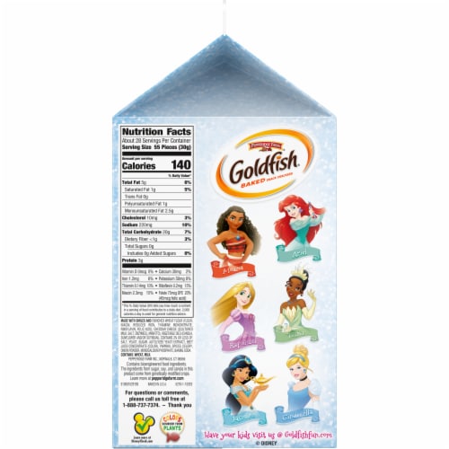 Goldfish® Special Edition Cheddar Disney Princess Baked Snack Crackers Perspective: left
