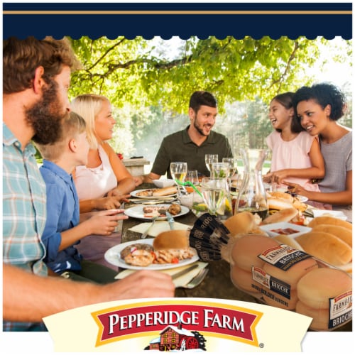Pepperridge Farm Farmhouse® Brioche - Hamburger Buns Perspective: left