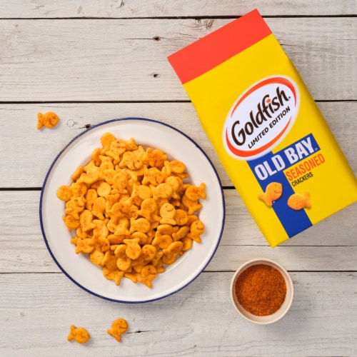 Goldfish® Limited Edition Old Bay® Seasoned Snack Crackers Perspective: left