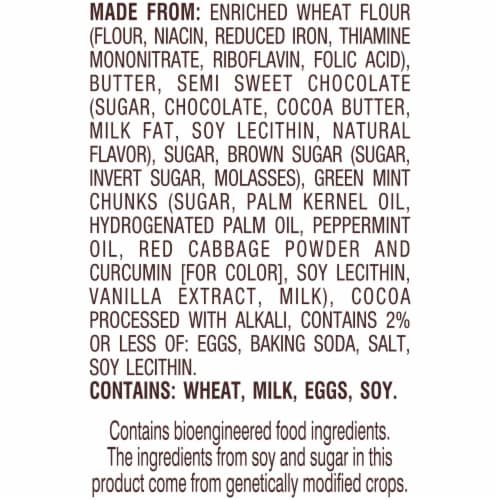 Pepperidge Farm Thin & Crispy Peppermint Cocoa Cookies Perspective: left