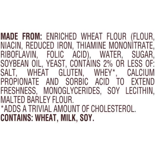 Pepperidge Farm Very Thin White Bread Perspective: left