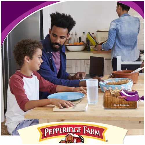 Pepperidge Farm Raisin Cinnamon Swirl Breakfast Bread Perspective: left