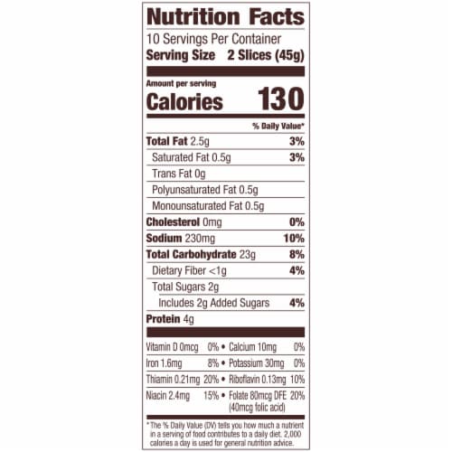 Pepperidge Farm White Sandwich Bread Perspective: left