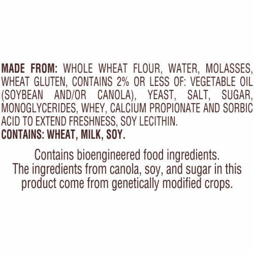 Pepperidge Farm Very Thin 100% Whole Wheat Bread Perspective: left
