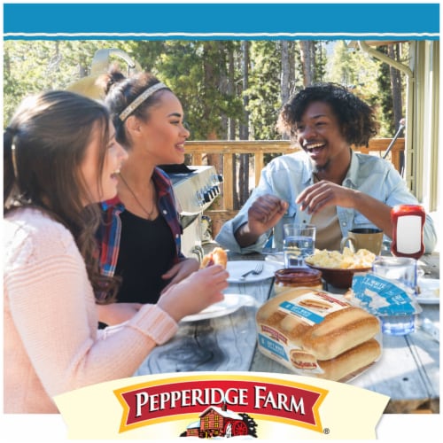 Pepperidge Farm Bakery Classics Soft White with Sesame Seeds Hoagie Rolls Perspective: left