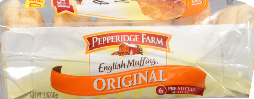 Pepperidge Farm Original English Muffins Perspective: left
