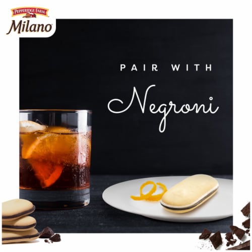 Pepperidge Farm Milano Chocolate Orange Sandwich Cookies Perspective: left